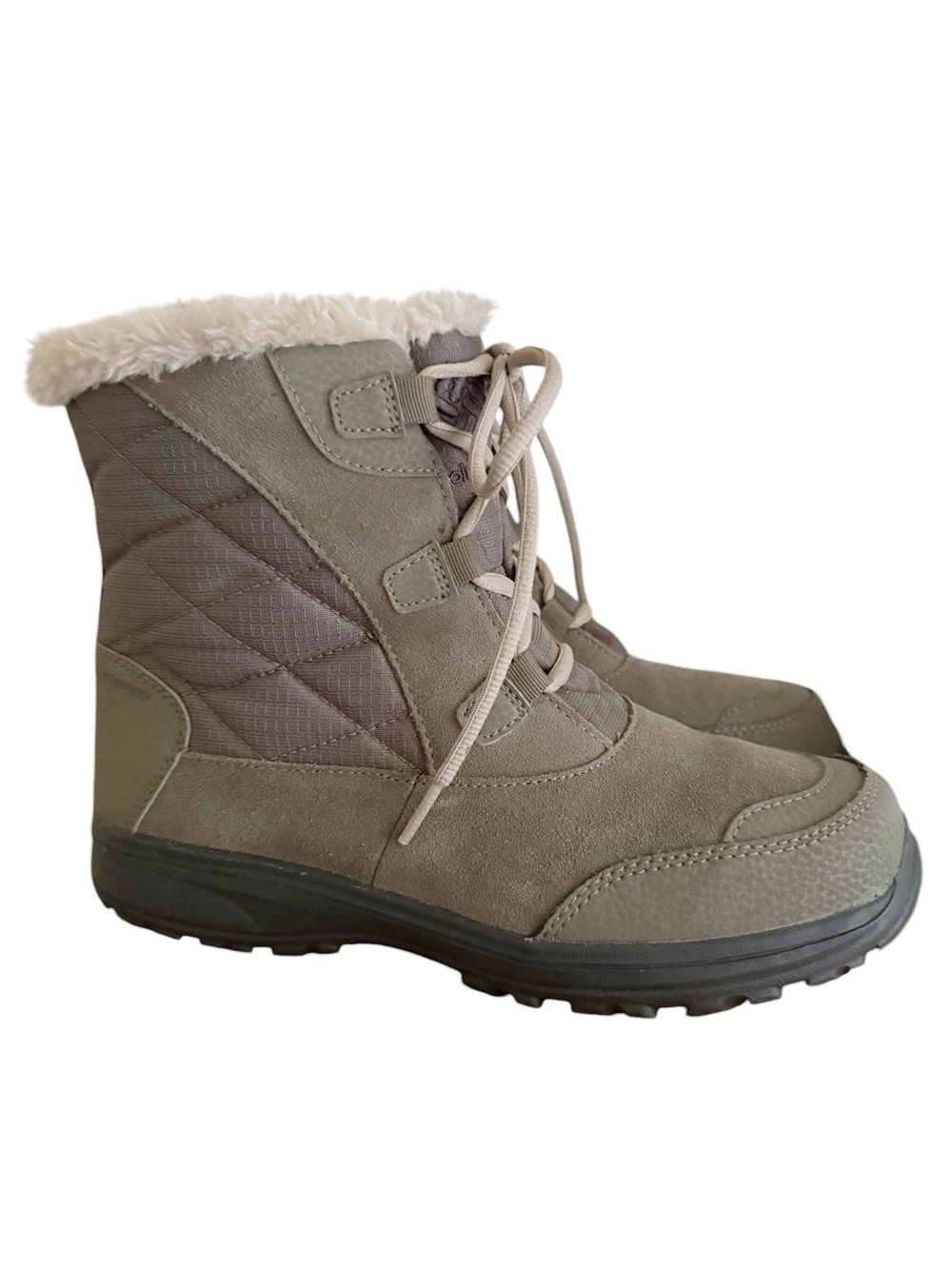 New Columbia Women's olive Winter Lace-Up Boots